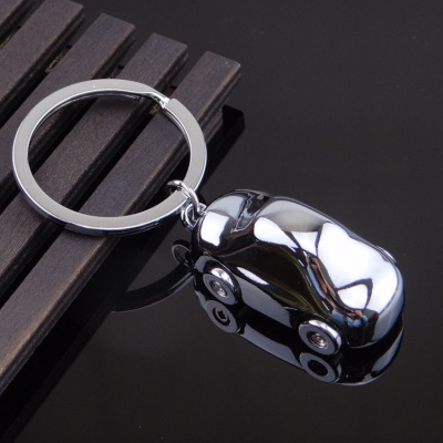 German Four-Wheel Alloy Car Metal Keychains Pendant Christmas Creative Promotion Customized Gifts