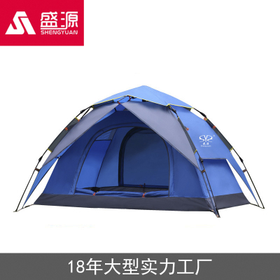 Double double double automatic Shengyuan glass rod tent