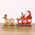 High quality wooden crafts exquisite colorful elk sleigh decorations festival decorations hot style
