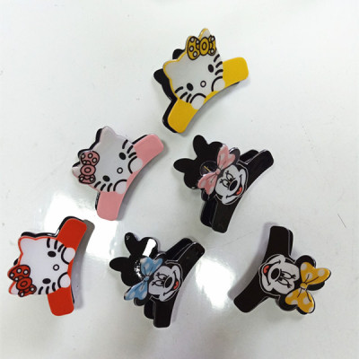 Manufacturers sell 6 cm acrylic Kitty, Mickey Mouse and children's fun clip