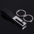Men's and Women's Car Leather Double Ring Waist Hanging Metal Keychains Advertising Key Ring Chain Pendant Accessories
