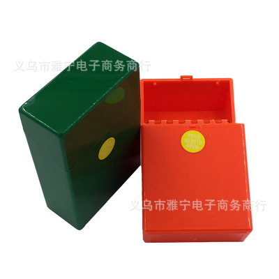 Export plastic cigarette box plastic ABS environment-friendly cigarette box solid color 20 pieces of automatic flick