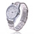 Fashionable personality petal female steel band bracelet watch elegant diamond-encrusted ladies disc quartz watch