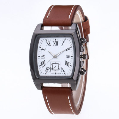 Aliexpress hot style Swiss men's luxury belt calendar waterproof quartz Watch