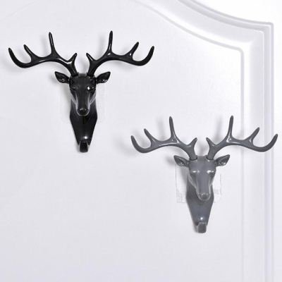 Creative deer head hook for antler modeling home