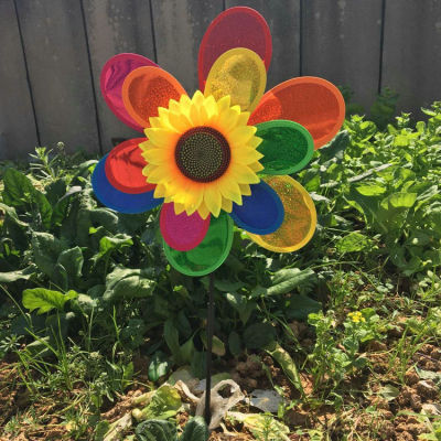Manufacturers wholesale color sequins field windmill plastic rod 88 cm cartoon colorful traditional children's toys