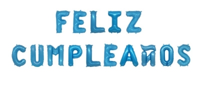 Happy birthday in Spanish happy birthday FELIZ CUMPLEANOS aluminum balloon set party decoration
