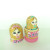 Travel Crafts Wholesale Wooden Gold Powder Six Layers Matryoshka Doll Wooden Matryoshka Doll Matryoshka Doll Hand Drawn