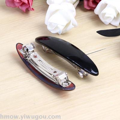 Steel clip accessories acrylic spring clip simple headwear fashion word clip