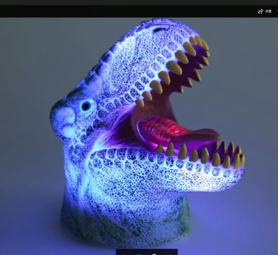 Jurassic world dinosaur silica gel lamp clap colorful atmosphere desk lamp to dazzle cool lamp