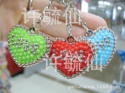 Key chain fashion pendant wholesale heart-shaped gift key ring factory