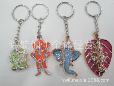 Acrylic electroplated Indian elephant key chain elephant man pendant wholesale Indian elephant man gifts