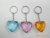 Genuine acrylic love key chain cartoon acrylic love pendant transparent love key chain factory