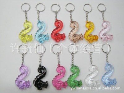 Genuine acrylic squirrel key chain factory cartoon squirrel pendant special wholesale technology squirrel custom-made