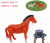 New - style electric toys wholesale revolving around the pile pony circle pull grinding electric pony toys