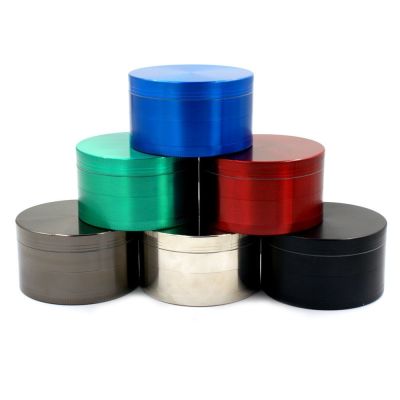 Hot sell diameter of 75mm metal burnisher zinc alloy four-layer grinder multicolor plate grinder