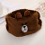 Popular flannelette headband brown bear cartoon hair accessories plush headband sports headband customized wholesale