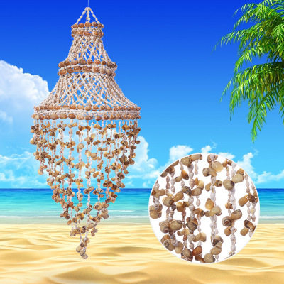 Factory Direct Sales Crafts Natural Marine Handmade Shell Wind Chimes Birthday Gift Balcony Room Hanging Decorations Door Decoration