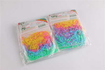 Hair tied disposable rubber bands children's headdress ladies colored children's rubber bands rubber bands