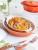 Ceramic disc household plate steamed egg bowl with cover spaghetti oven baking tray set