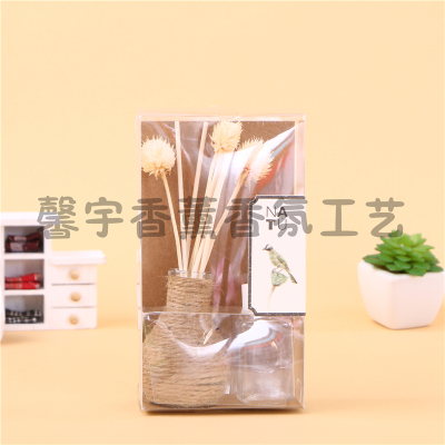 Non-fire aromatherapy essential oil incense household gas air freshener offensive toilet deodorant bottle dried flowers