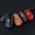 Men's and Women's Universal Genuine Leather Smooth Surface Plain Car Key Cover Case Zipper Men's and Women's Business Cowhide Key Bag