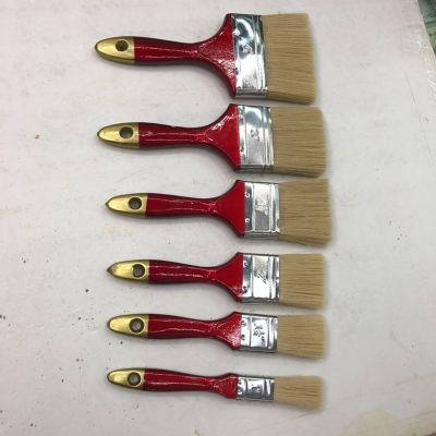 Red wood handle White wool paint Brush