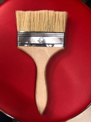 White wool and White wood handle paint Brush for barbecue, painting