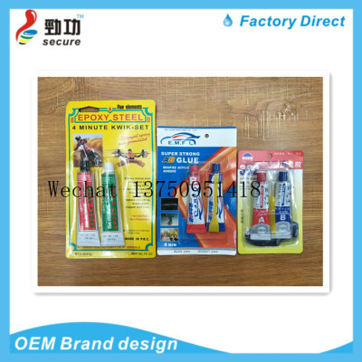 Export hot style yellow card lifting eagle head 302 kraft SUPER EPOXY UHU AB adhesiveAB Glue Epoxy Glue 