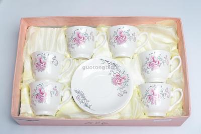 Guotong ceramics new ceramic coffee cup coffee cup six cups of ceramic set coffee cup