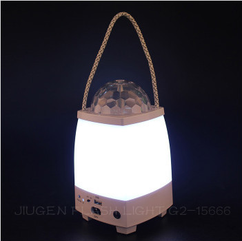 Bluetooth music and colorful lights rechargeable Lantern LED light lamp 2000mah high capacity