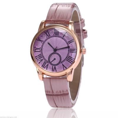 New Roman style fashionable lady simple crystal face student watch
