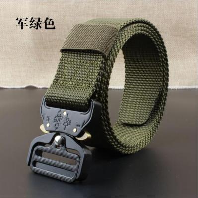 Cobra new nylon belt men's outdoor tactical belt alloy buckle leisure knit belt