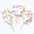 Unicorn Cake Inserting Card Birthday Party Cake Toothpick Card Insertion 24 Birthday Cake Inserting Card