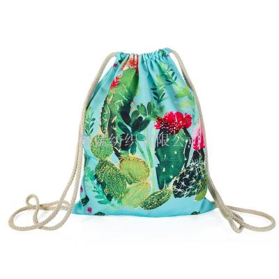 Portable outdoor beach towel travel flamingo beach bag