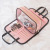 Portable cosmetic bag South Korea simple color cosmetic collection bag 2 pieces