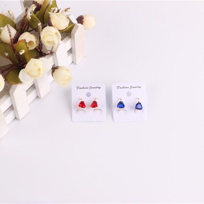 Simple daily joker zircon earrings Japanese and Korean personality earrings female earrings