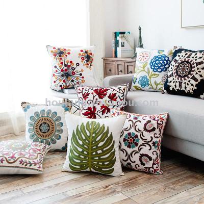 Pillow digital printing cotton linen sofa pillow pillow towel embroidery arms