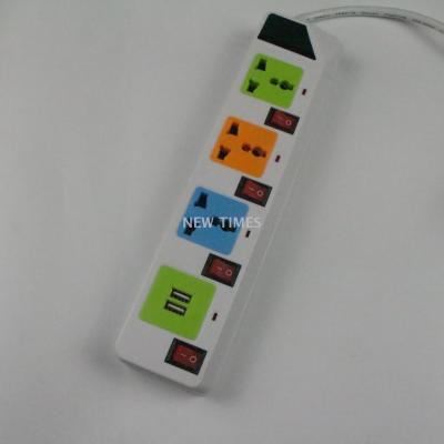 New foreign trade socket with switch socket multi-functional plug board terminal board