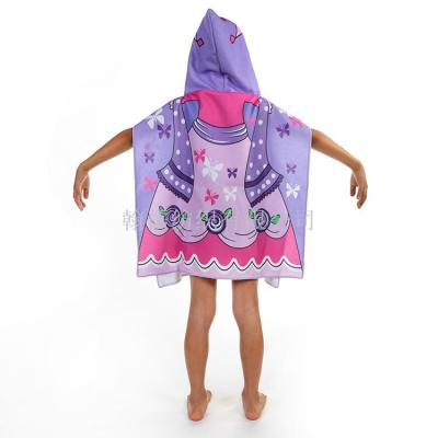 Manufacturers direct beach towel travel children's shawl absorbent cape