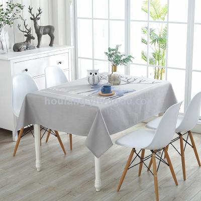 Cotton and linen fabric rectangular tablecloth table cloth small square table TV cabinet general tablecloth 