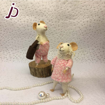 Sell like hot cakes cuddly little mouse wool felt act the role ofing article wool felt handicraft gift wool felt gift wholesale