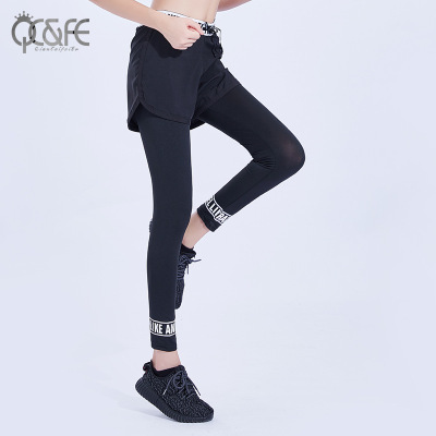 Yoga pants two exercise pants tight stretch fast dry fitness pants running Yoga suit spring and summer