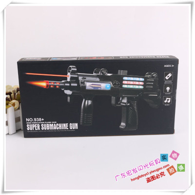 Electric acoustic light toy gun simulates assault rifle child boy prop gun baby submachine gun