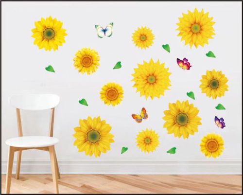 flowers blossoming wall stickers series decorations handmade layer stickers three-dimensional flower stickers