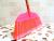 Factory direct sales stand additional thick four rows of hard hair broom plastic broom brush head dustpan handle broom