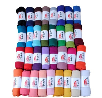 New art candy color solid color monochrome large size women's cotton and hemp scarf wholesale