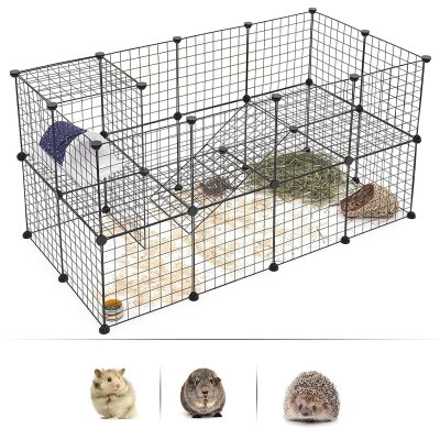 Portable pet iron cage multi-functional fence assembly super weight bearing small medium-sized dog cat rabbit fences