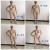 Factory direct selling pu jiang xu feng plastic mannequin skin color all standing female model f-9