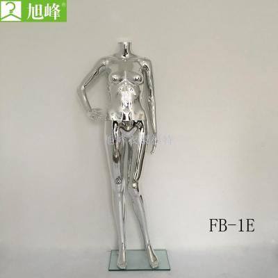 Xufeng factory direct electroplating headless silver female models can be customized in various colors